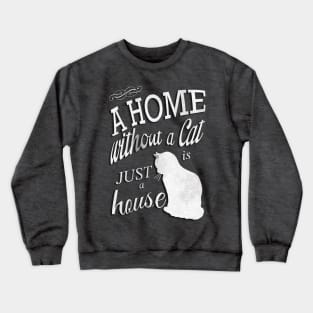 Home with Cat Crewneck Sweatshirt